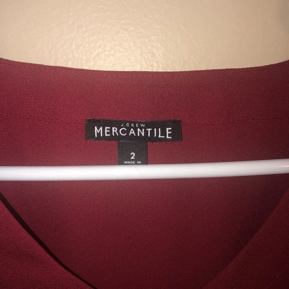 J Crew Factory Bow Sleeve Blouse - Picture 4 of 8